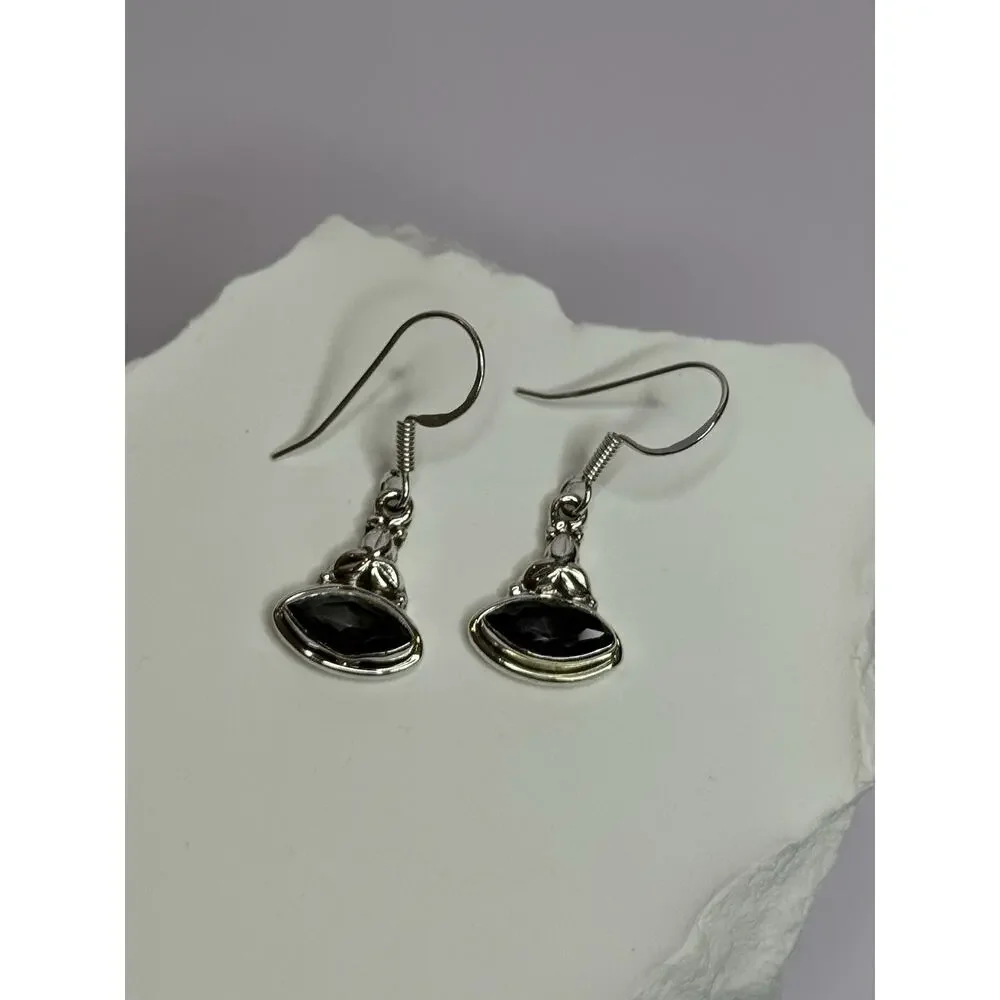 925 Sterling Silver Alexandrite Earrings Length 1.3 Inch